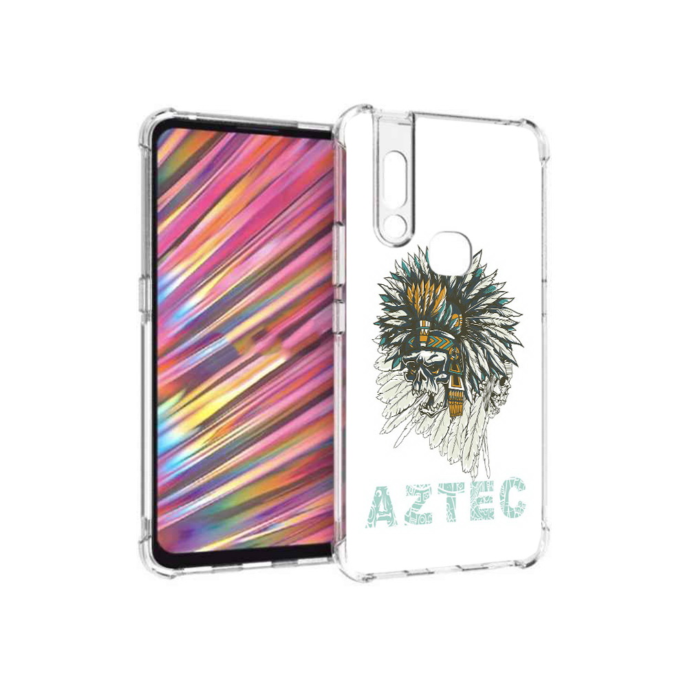 

Чехол MyPads Tocco для Vivo V15 скелет индеец (PT127905.397.602), Прозрачный, Tocco