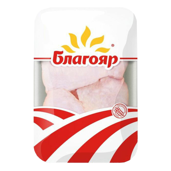 

Бедра цыпленка-бройлера на кости Благояр охлажденные +-1 кг