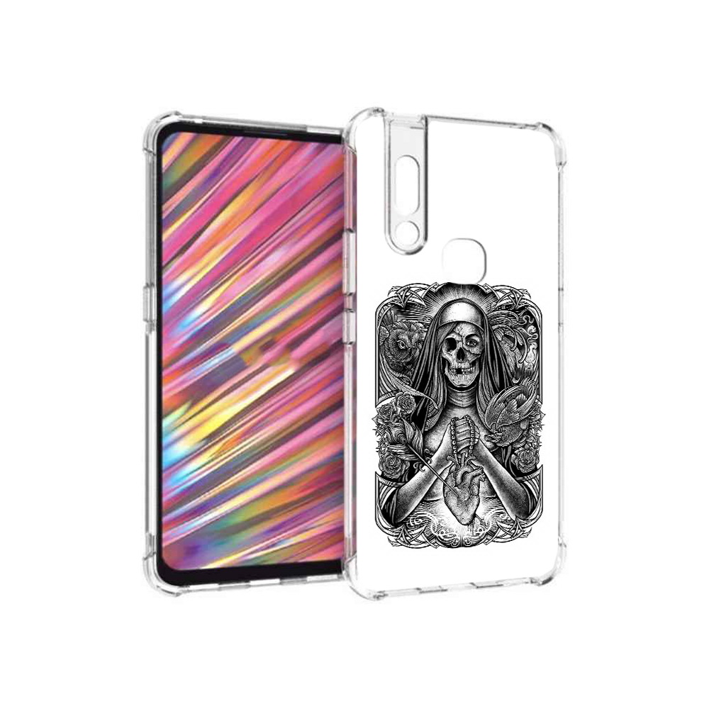 

Чехол MyPads Tocco для Vivo V15 скелет с сердцем (PT127905.397.603), Прозрачный, Tocco