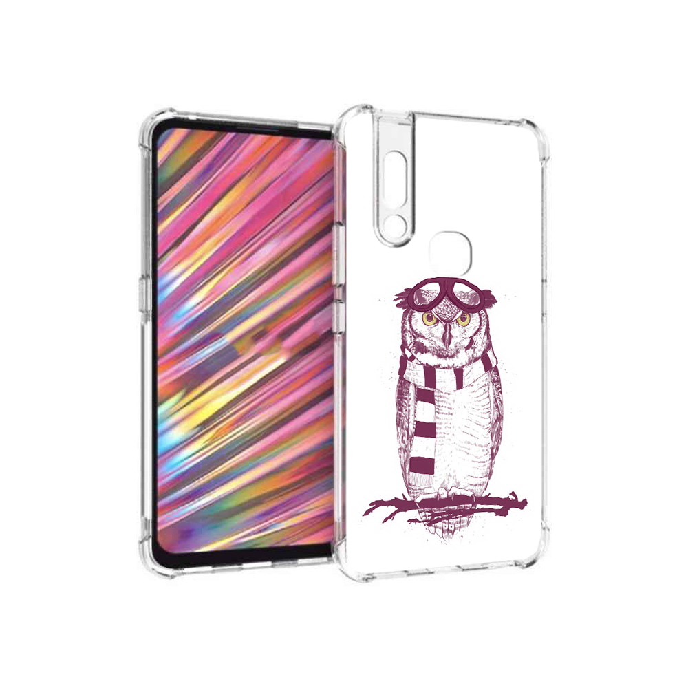 

Чехол MyPads Tocco для Vivo V15 сова-летчик (PT127905.397.612), Прозрачный, Tocco