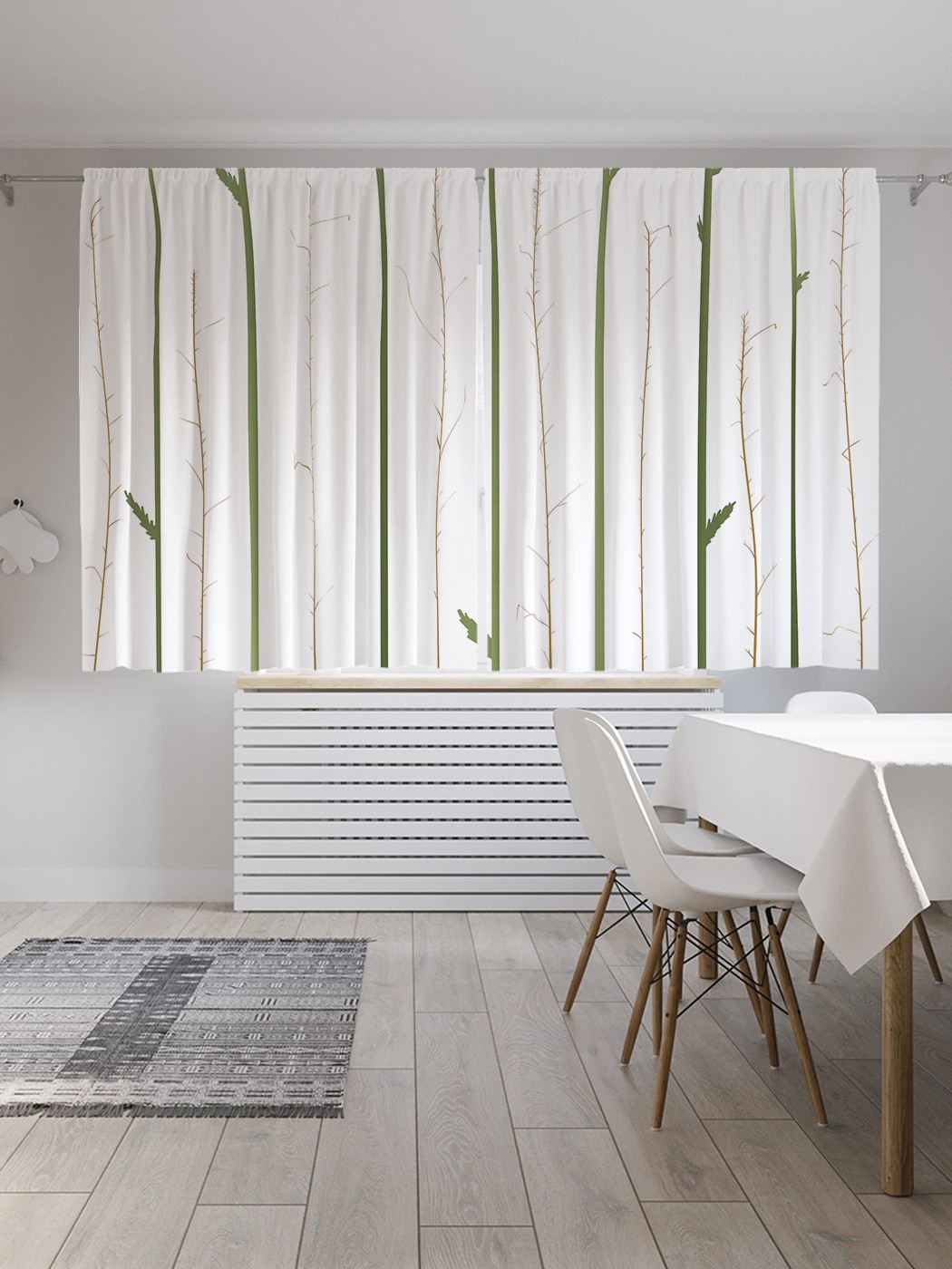 

Классические шторы JoyArty "Маки на тонких стебельках", Oxford DeLux, 2 полотна 145x180 см, Маки на тонких стебельках