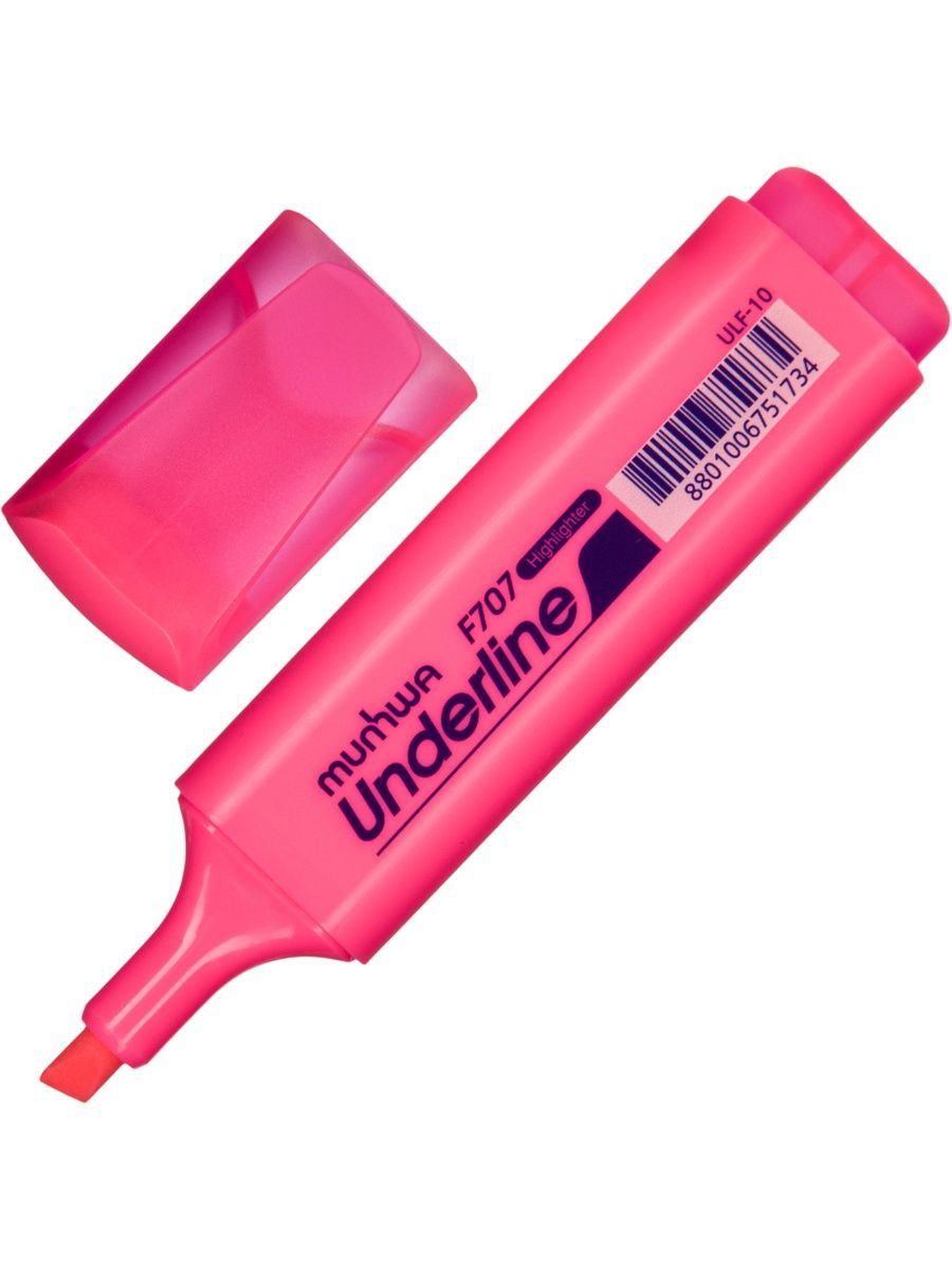 Маркер текстовыделитель MunHwa UnderLine 1-5 мм розовый