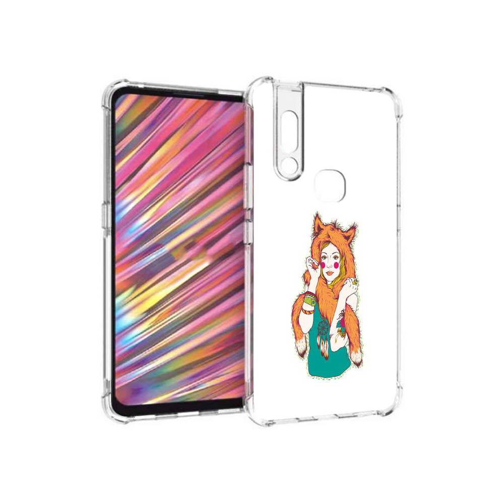 

Чехол MyPads Tocco для Vivo V15 Девушка лиса (PT127905.397.62), Прозрачный, Tocco