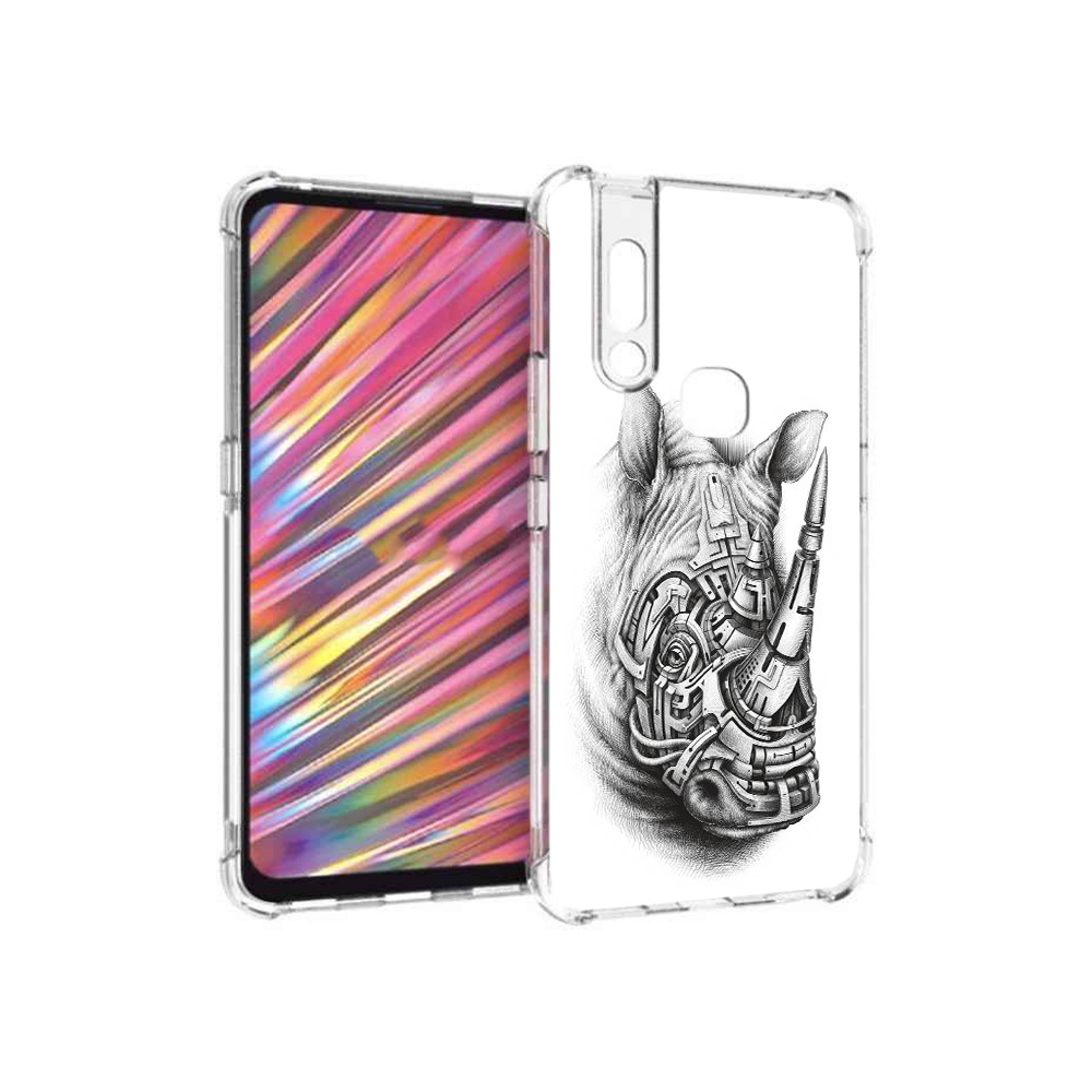

Чехол MyPads Tocco для Vivo V15 стальной носорог (PT127905.397.620), Прозрачный, Tocco
