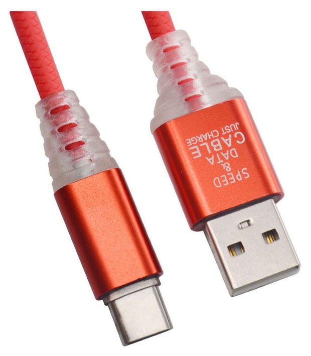 фото Кабель liberty project usb type-c led tpe змея red