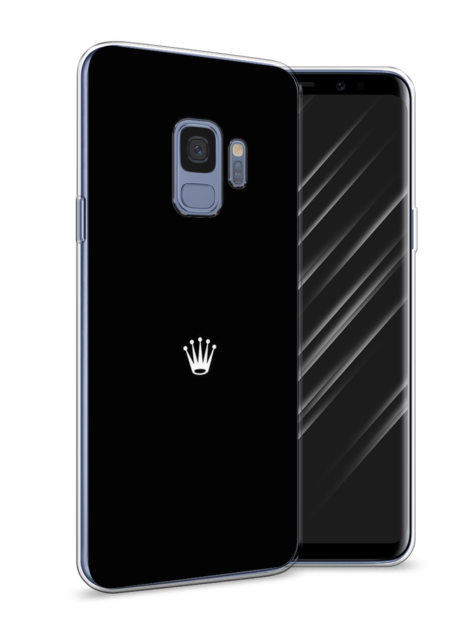 

Чехол Awog на Samsung Galaxy S9 "Белая корона на черном фоне", Черный, 25750-7