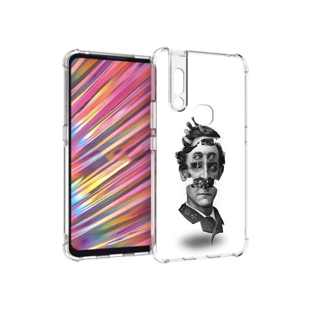 

Чехол MyPads Tocco для Vivo V15 страшное лицо абстракция (PT127905.397.628), Прозрачный, Tocco