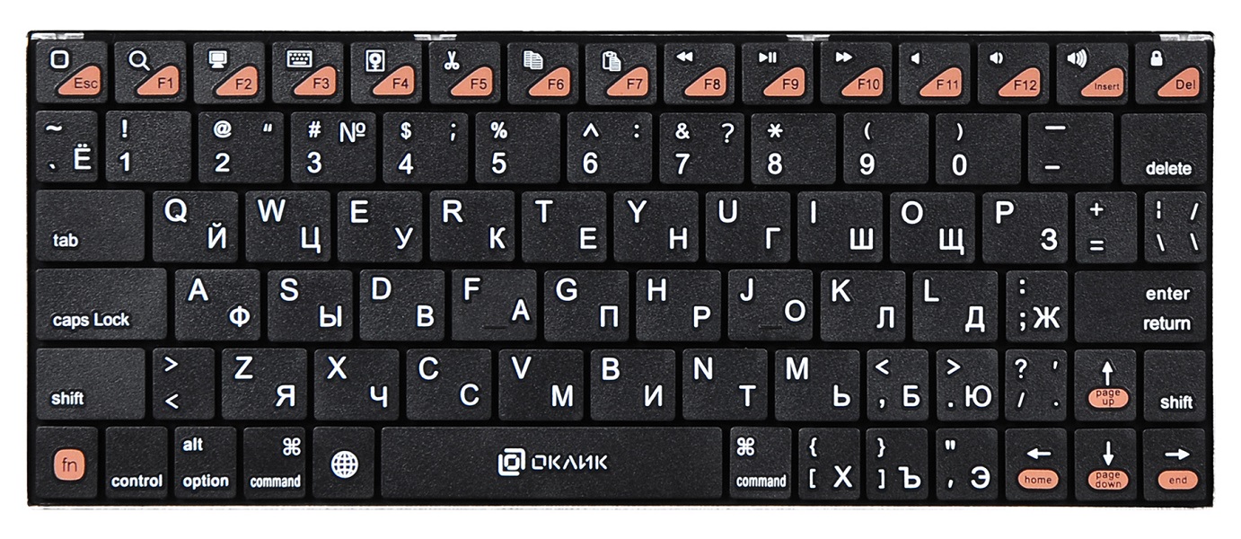 

Беспроводная клавиатура OKLICK 840S Black (840S), 840S