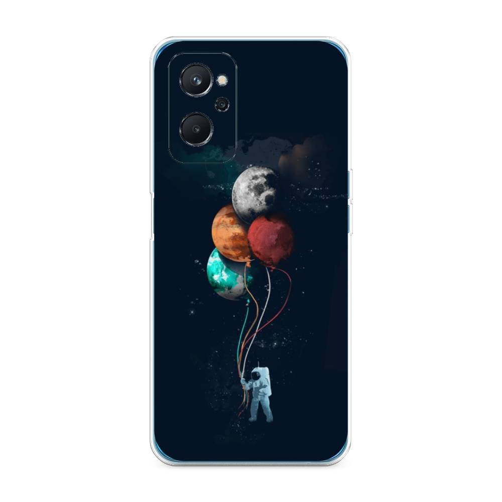 

Чехол на Realme 9i "Космонавт с шариками", Разноцветный, 258050-4