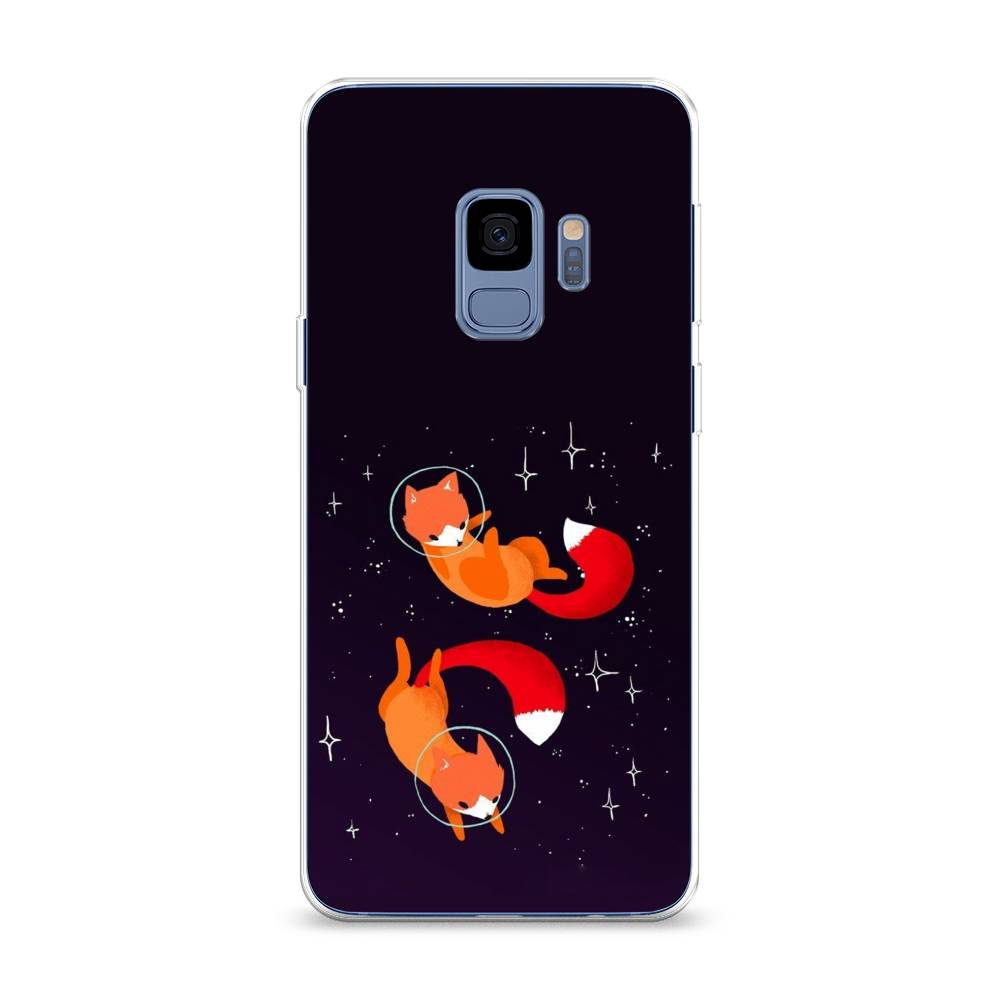 

Чехол Awog на Samsung Galaxy S9 "Лисы космонавты", Оранжевый, 25750-4