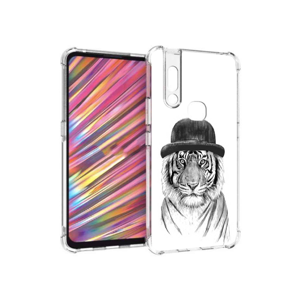 

Чехол MyPads Tocco для Vivo V15 тигр британец (PT127905.397.641), Прозрачный, Tocco
