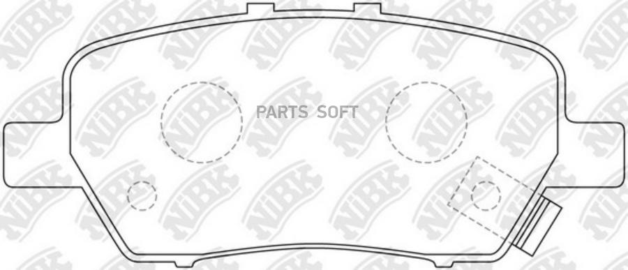 

Тормозные колодки NiBK задние PN8506