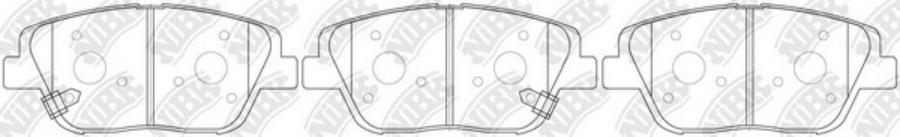 

Колодки тормозные NiBK передние PN0536