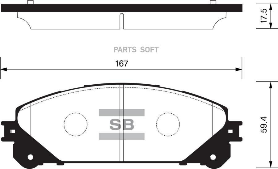 

Тормозные колодки Sangsin brake передние SP2137