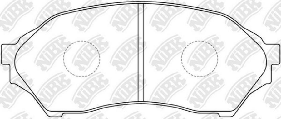 

Тормозные колодки NiBK передние PN5425
