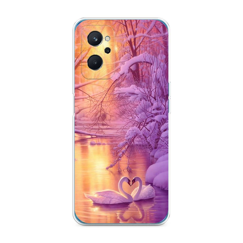 

Чехол на Realme 9i "Зима 1", Фиолетовый;желтый, 258050-2