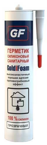 фото Gf силиконовый санитарный прозрачный goldifoam