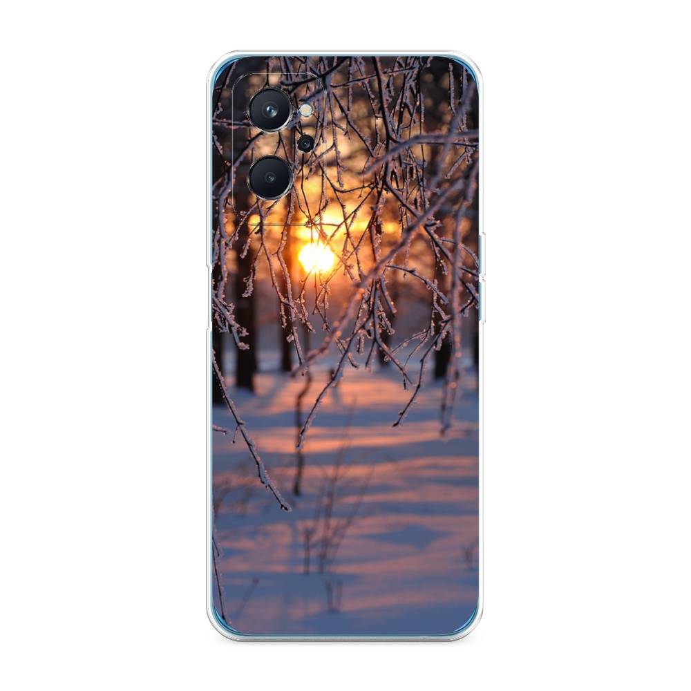 

Чехол на Realme 9i "Зима 7", Оранжевый;розовый;черный, 258050-2