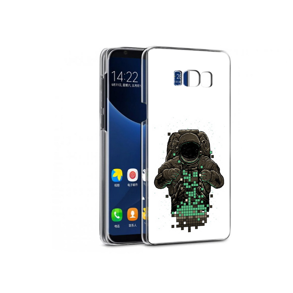 

Чехол MyPads Tocco для Samsung Galaxy S7 космонавт с пикселями (PT40116.513.394), Прозрачный, Tocco
