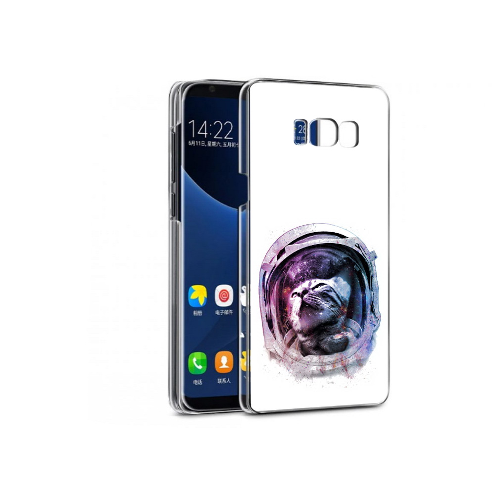 

Чехол MyPads Tocco для Samsung Galaxy S7 кот в шлеме (PT40116.513.396), Прозрачный, Tocco