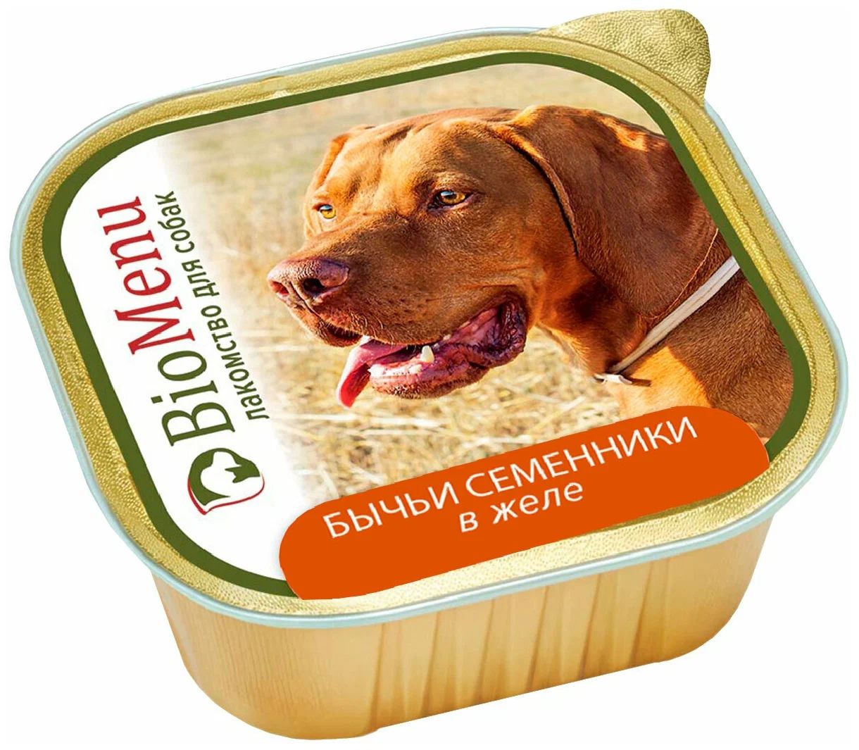 

Влажный корм для собак BioMenu, бычьи семенники в желе, 300 г