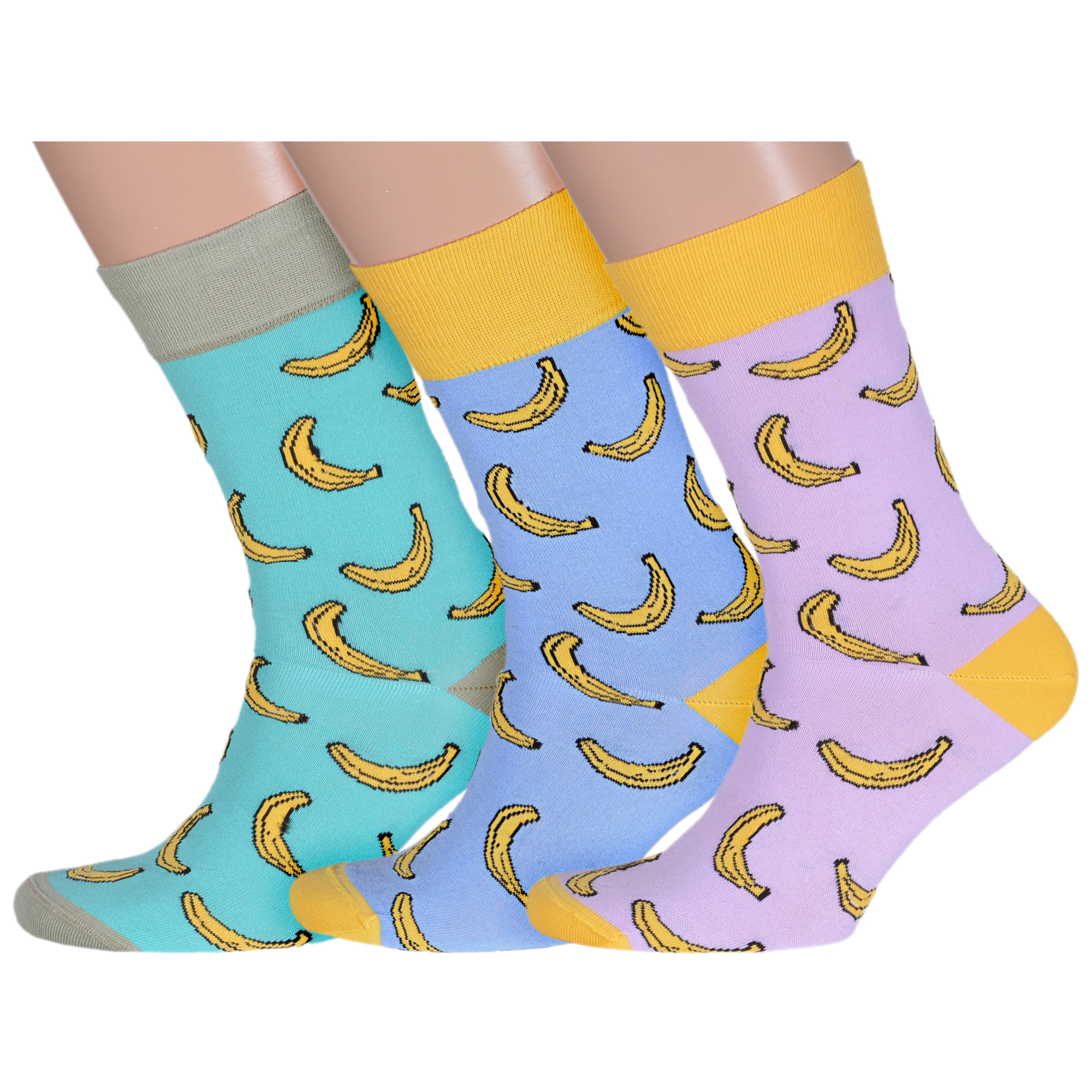 

Комплект носков мужских LorenzLine 3-Е33 фиолетовых; бирюзовых; голубых 27, 3-Е33