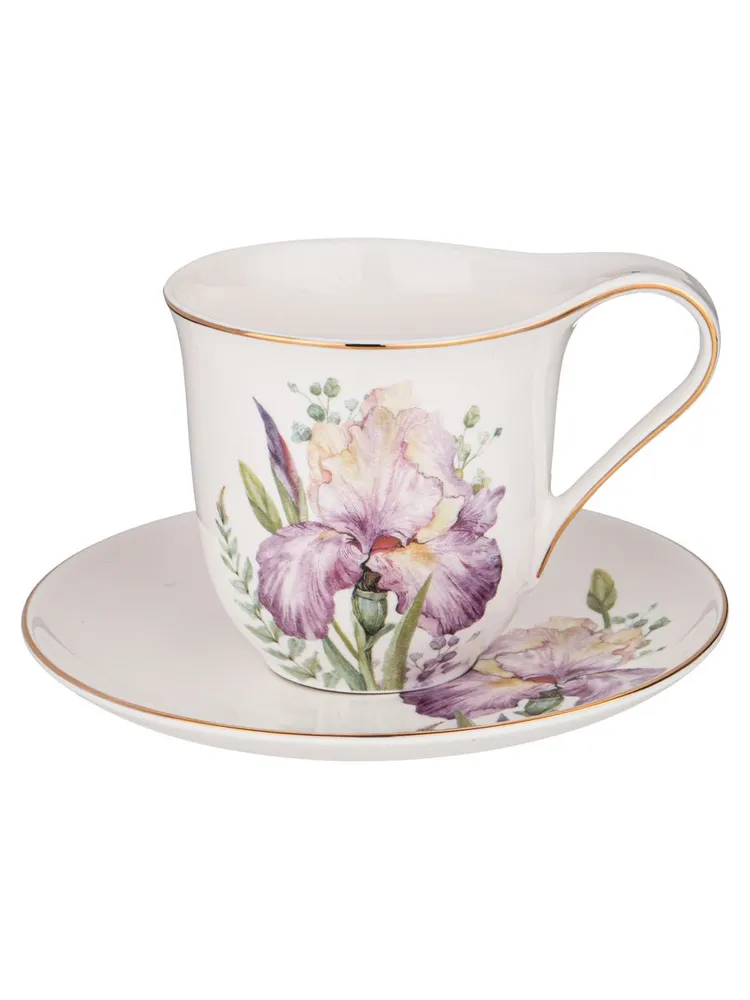 

Чайная пара Lefard Irises 275 мл, Бежевый