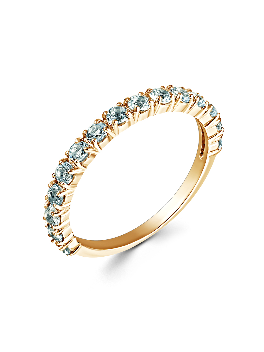 фото Кольцо из серебра с топазом р.21 samorodki jewelry 1-04-006-04з