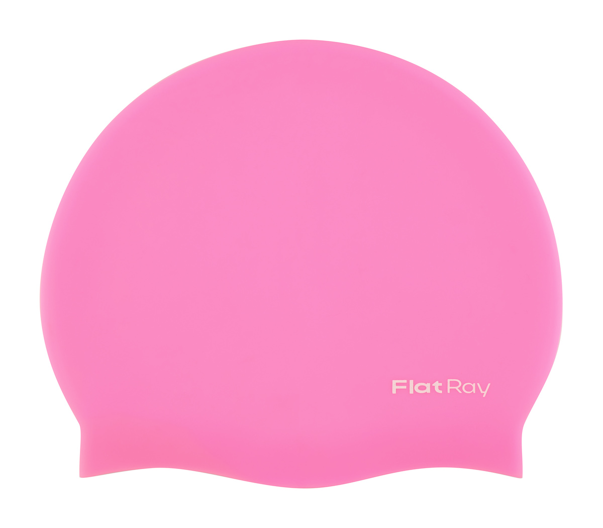 Силиконовая шапочка для плавания Flat Ray Silicone Swim Cap, розовый