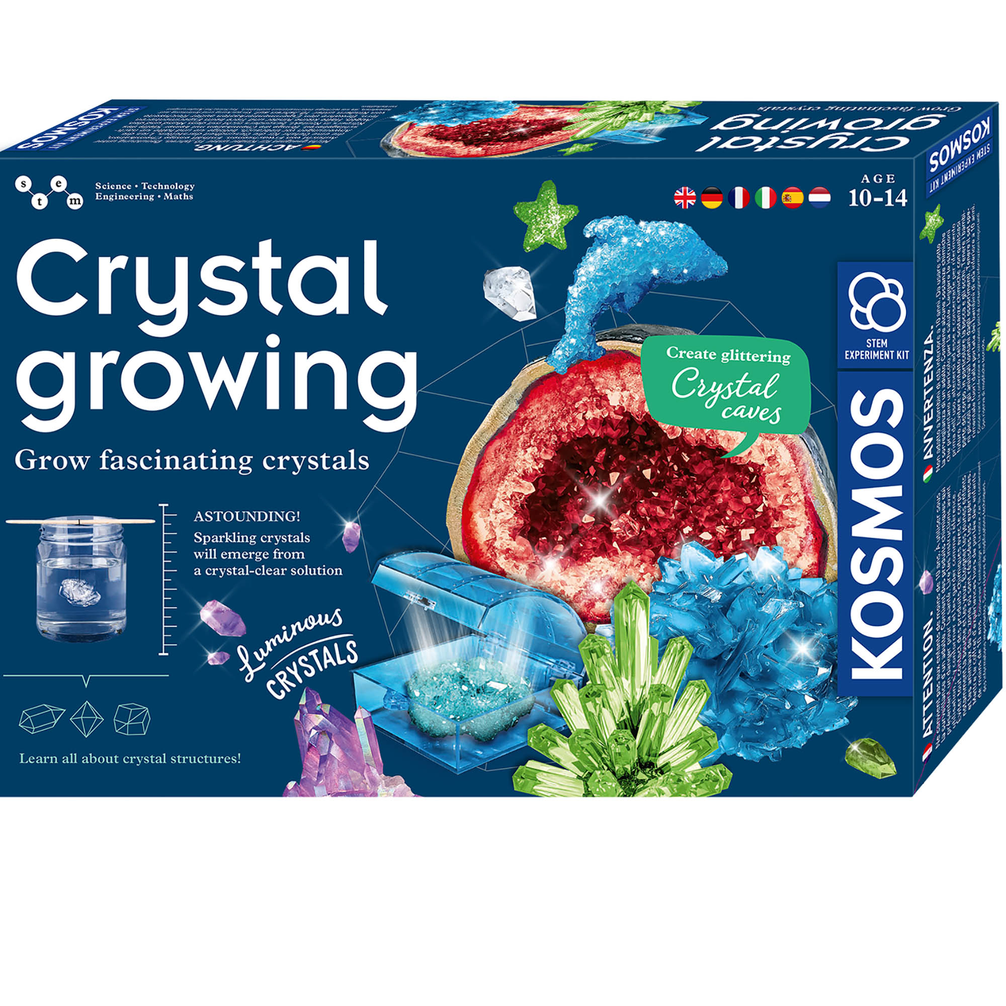Набор Юный химик Kosmos Experiments Выращивание кристаллов 616854 набор для детского творчества выращивание кристаллов фигурки ёжик крф 021 lori