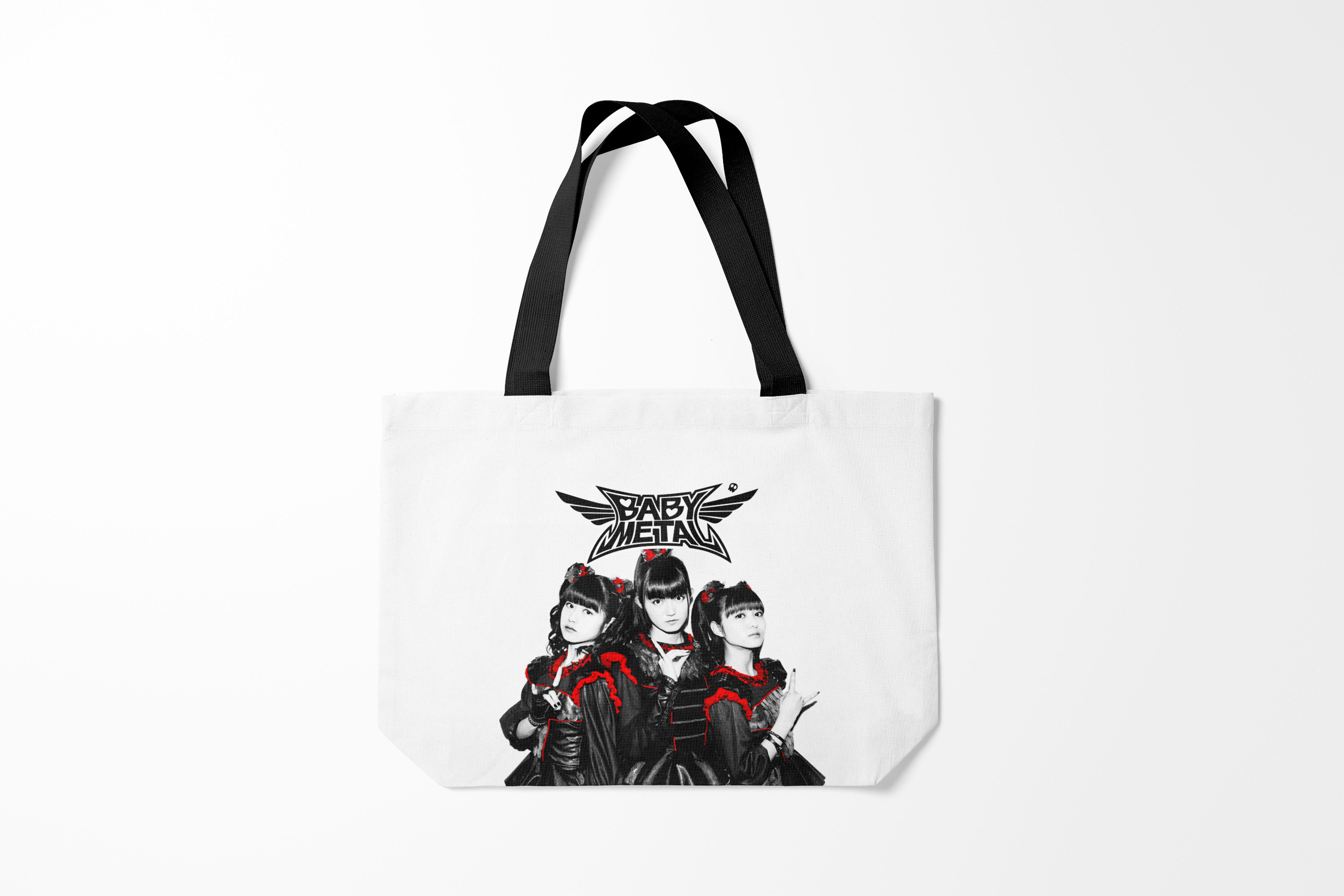 

Сумка шoппер унисекс Burnettie Babymetal, белый, Babymetal
