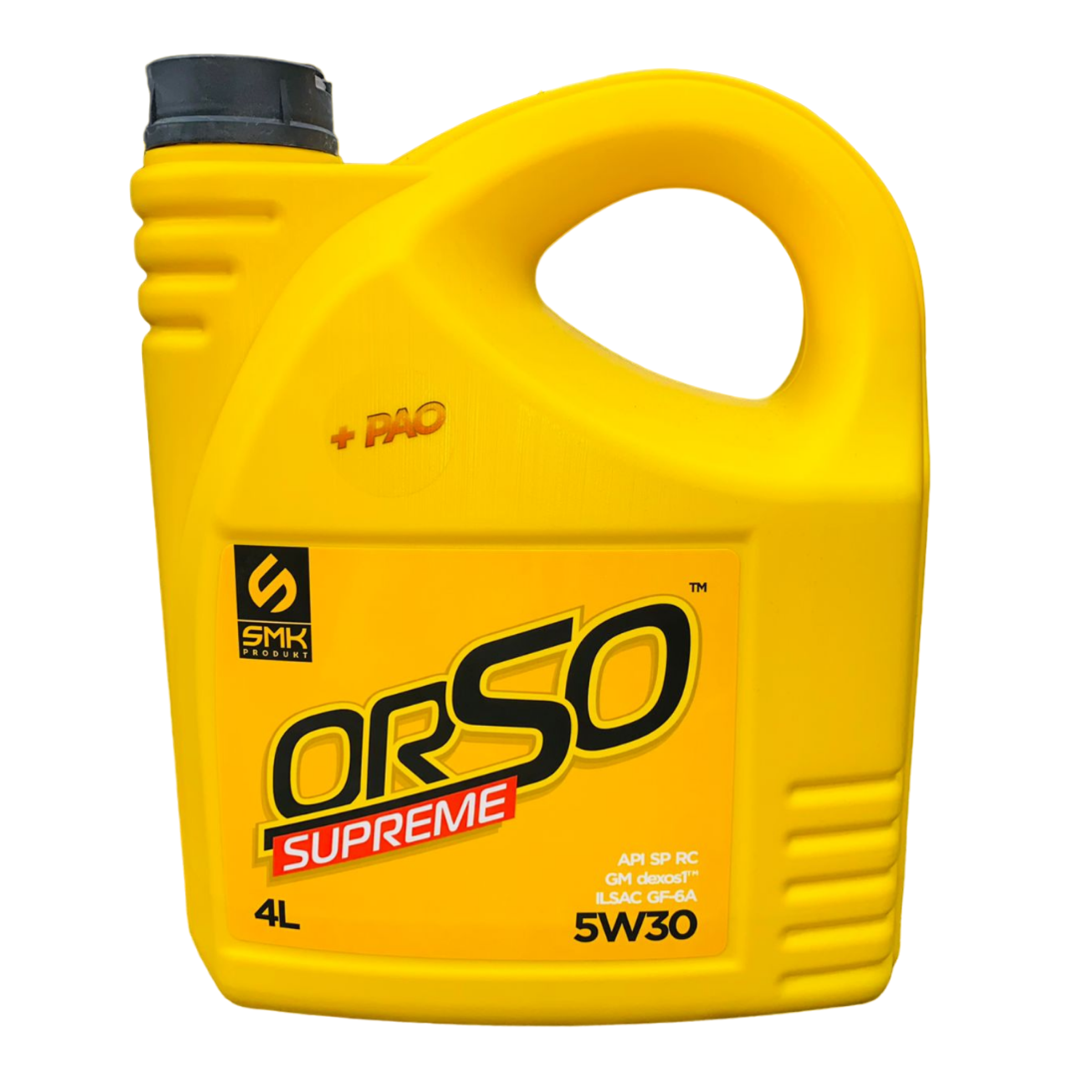 Масло моторное SMK PRODUKT ORSO SUPREME 5W30 универсальное, полностью синтетическое, 4л.