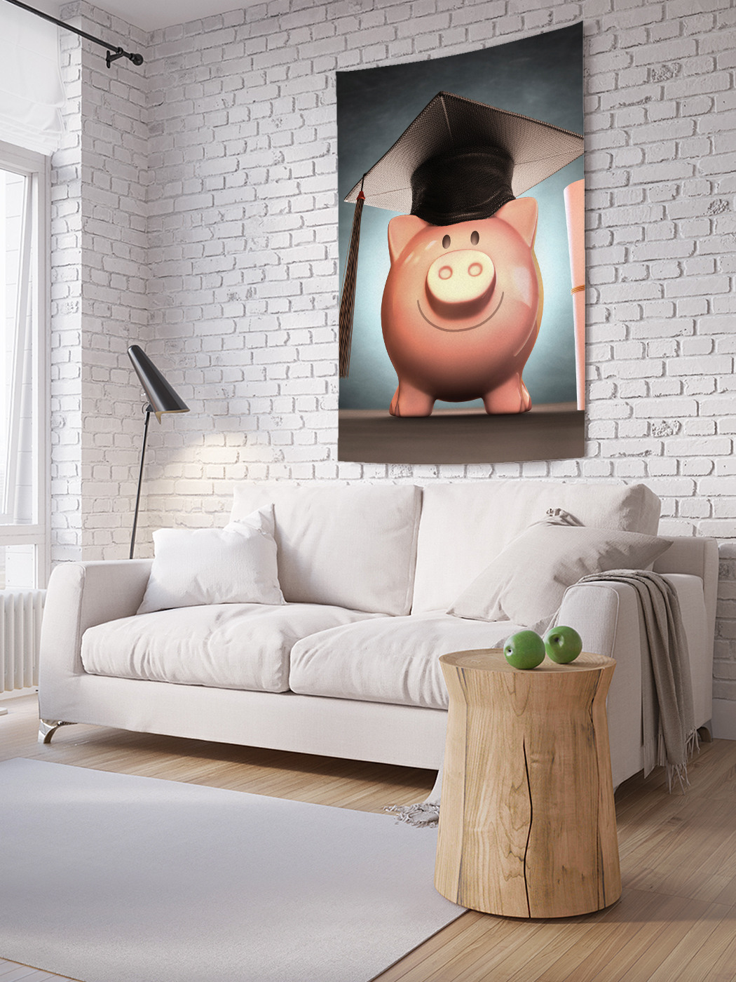 

Вертикальное фотопанно на стену JoyArty Поросенок в конфедератке 150x200 см, Поросенок в конфедератке