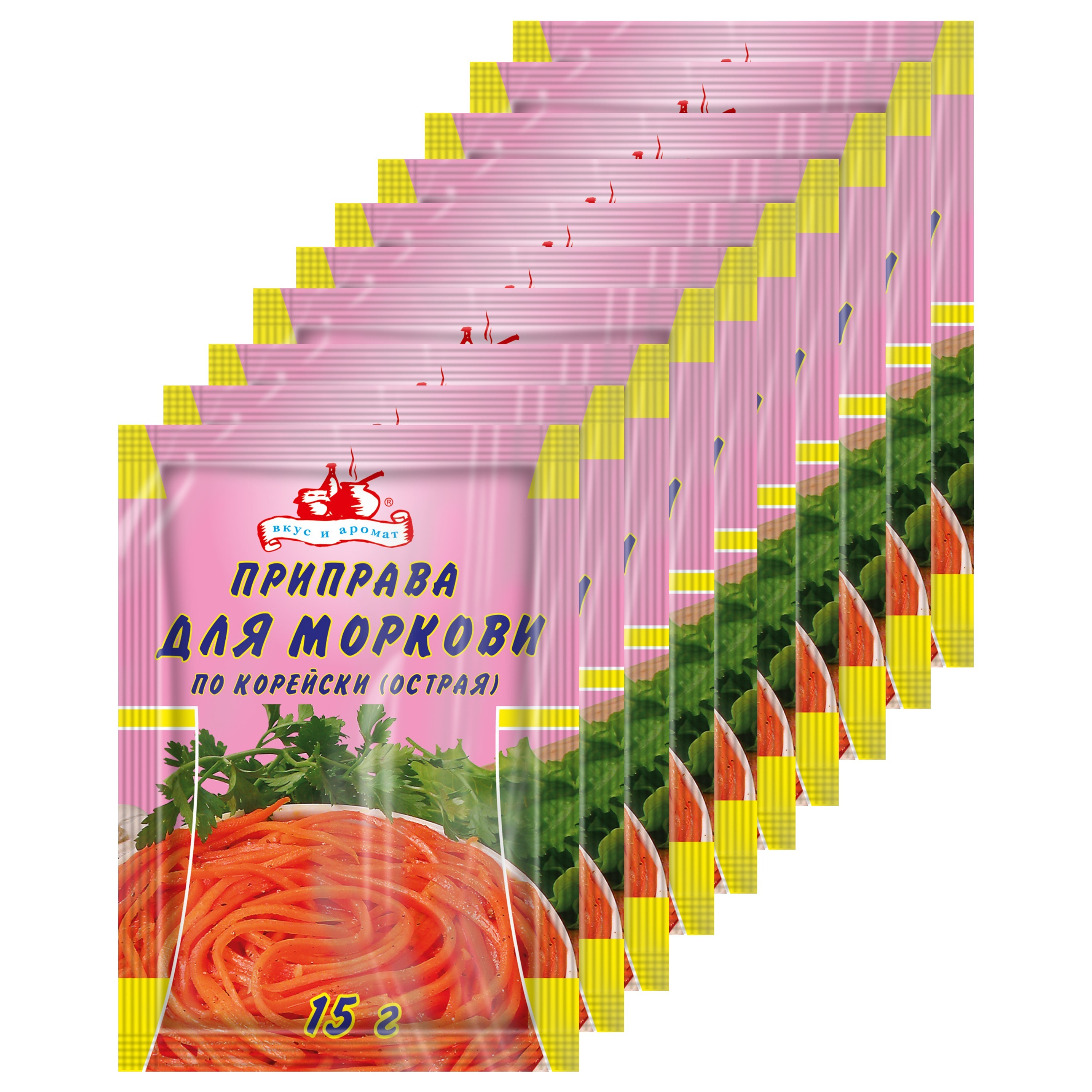 

Приправа для моркови по-корейски острая Вкус и Аромат, 15 г (10шт.), морковь острая