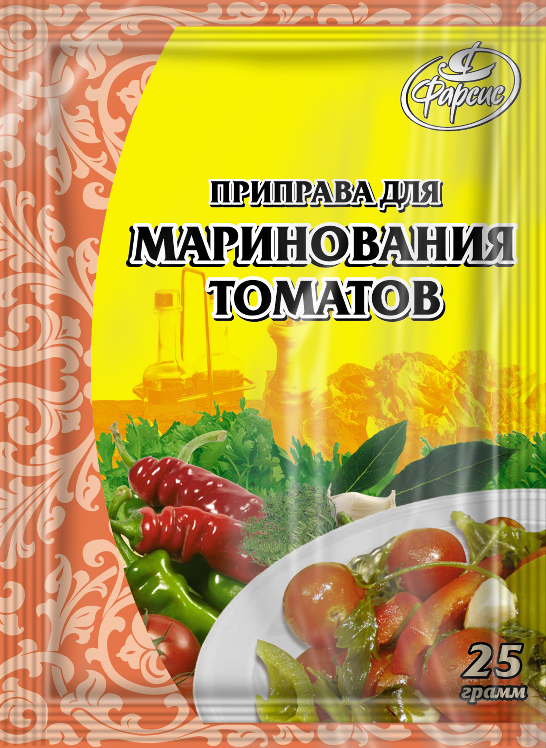 

Приправа для маринования томатов Фарсис 25г (5шт.), для томатов