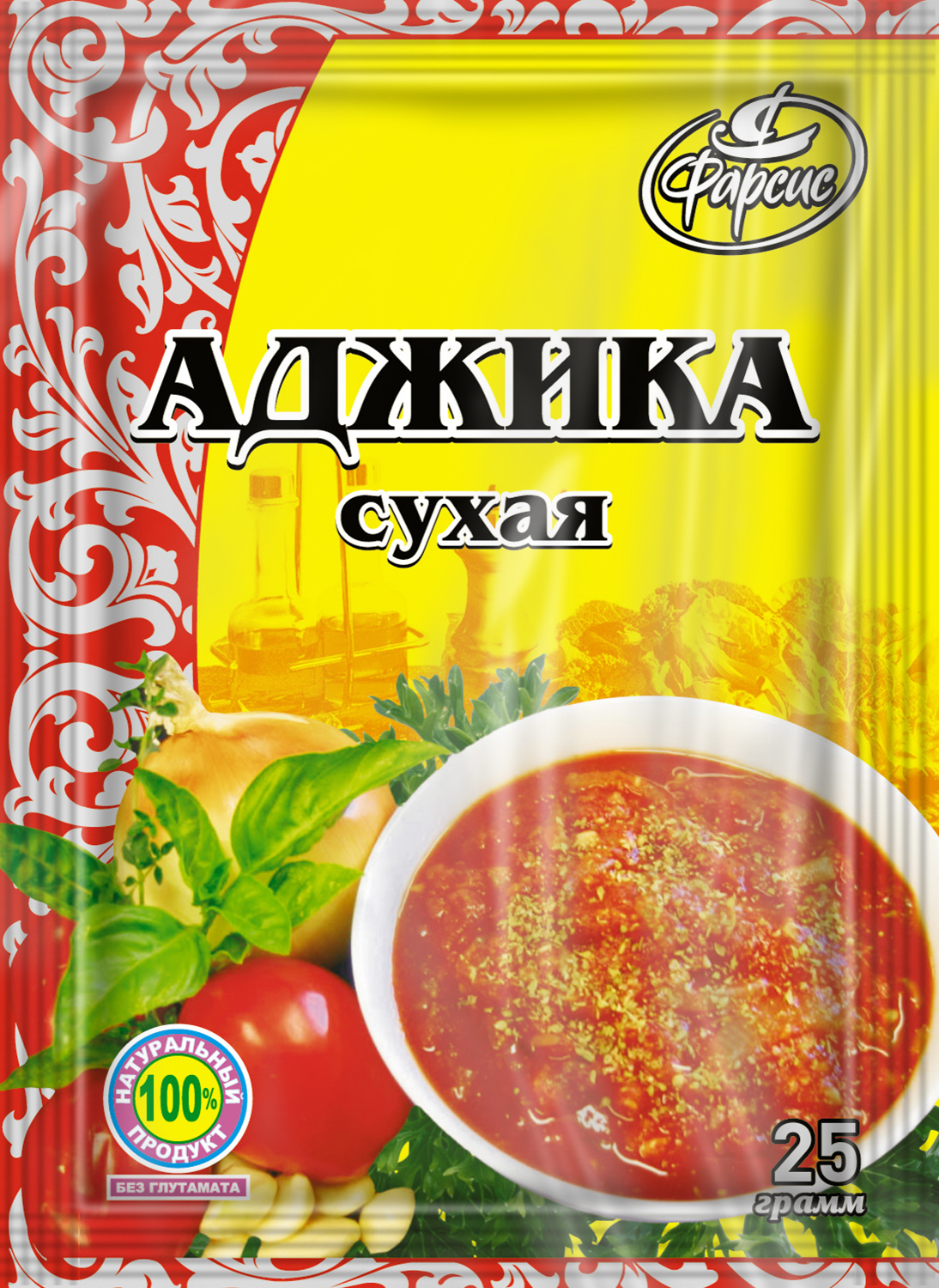 

Аджика сухая Фарсис 25г (10шт.), аджика 25г