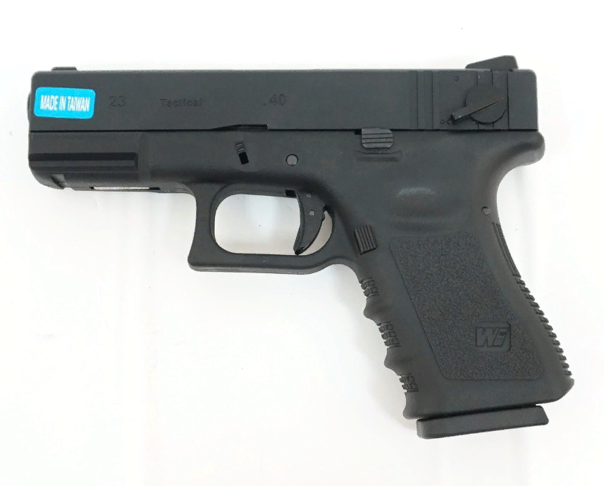 Страйкбольный пистолет WE Glock 23C gen.3 greengas