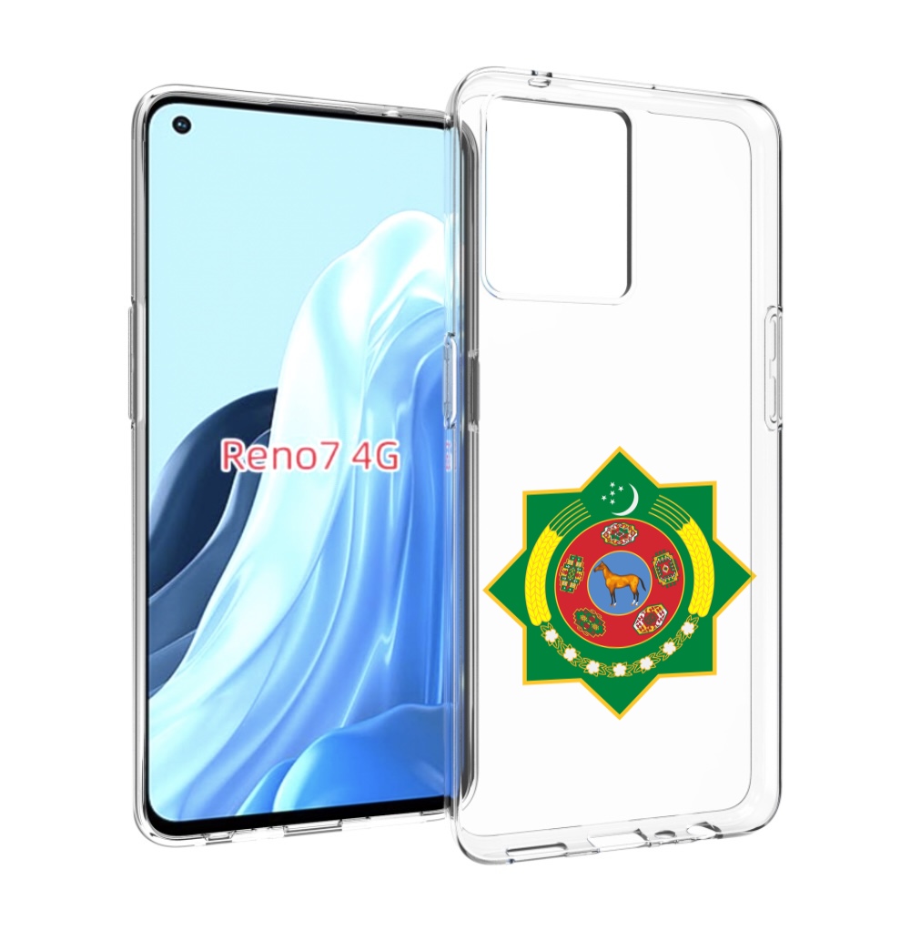 

Чехол MyPads герб-туркменистан для OPPO RENO 7 4G, Прозрачный, Tocco