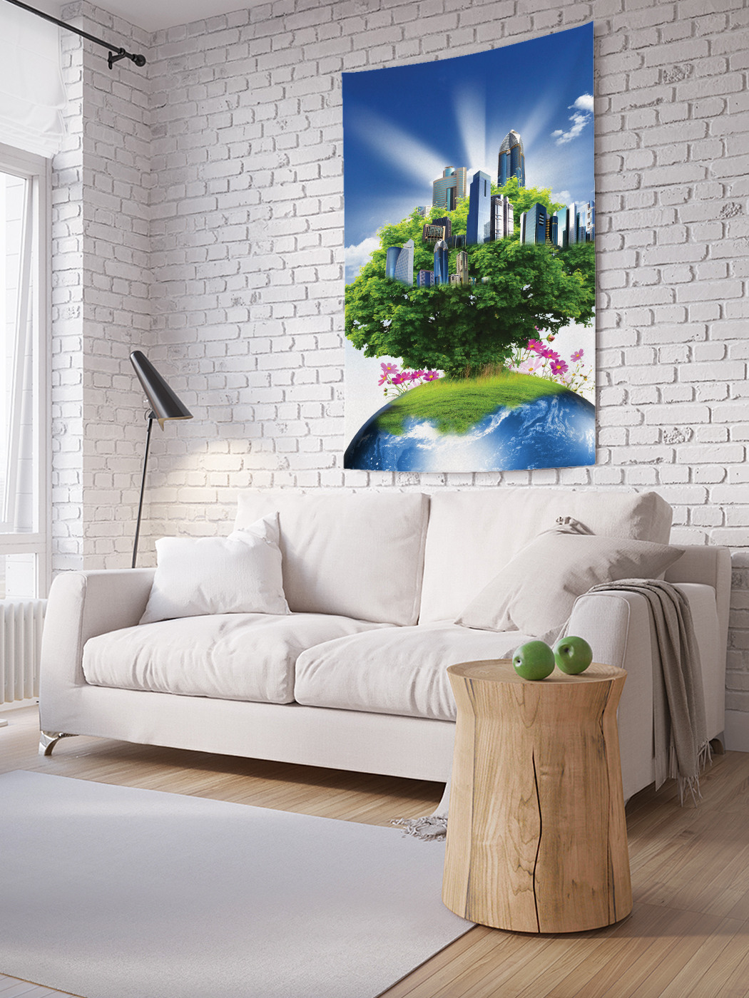 

Вертикальное фотопанно на стену JoyArty Мегаполис на планете 150x200 см, Мегаполис на планете