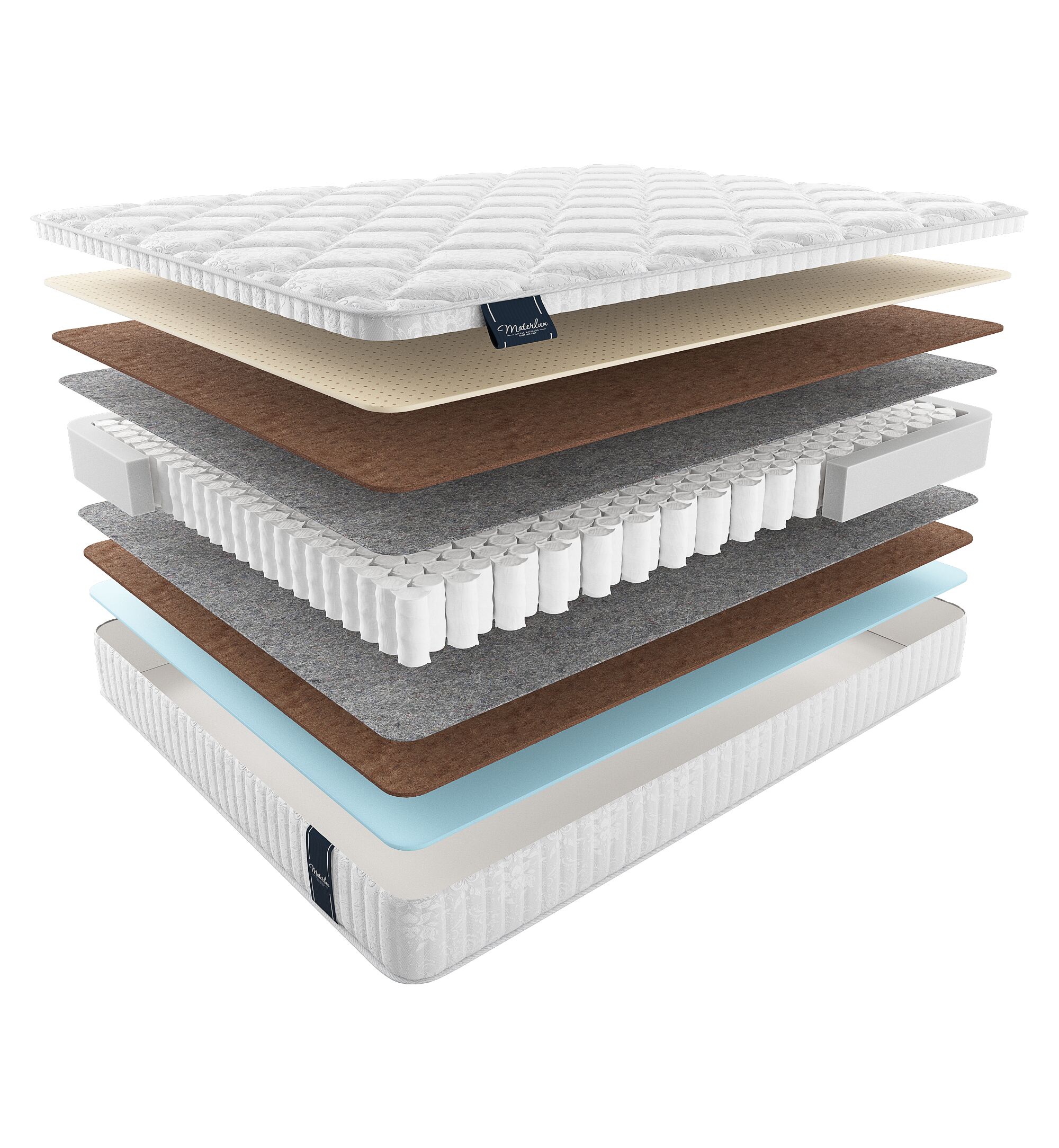 

Матрас Materlux Comfort Lavaredo 220х190, Бежевый;белый;серый;серебристый, Lavaredo