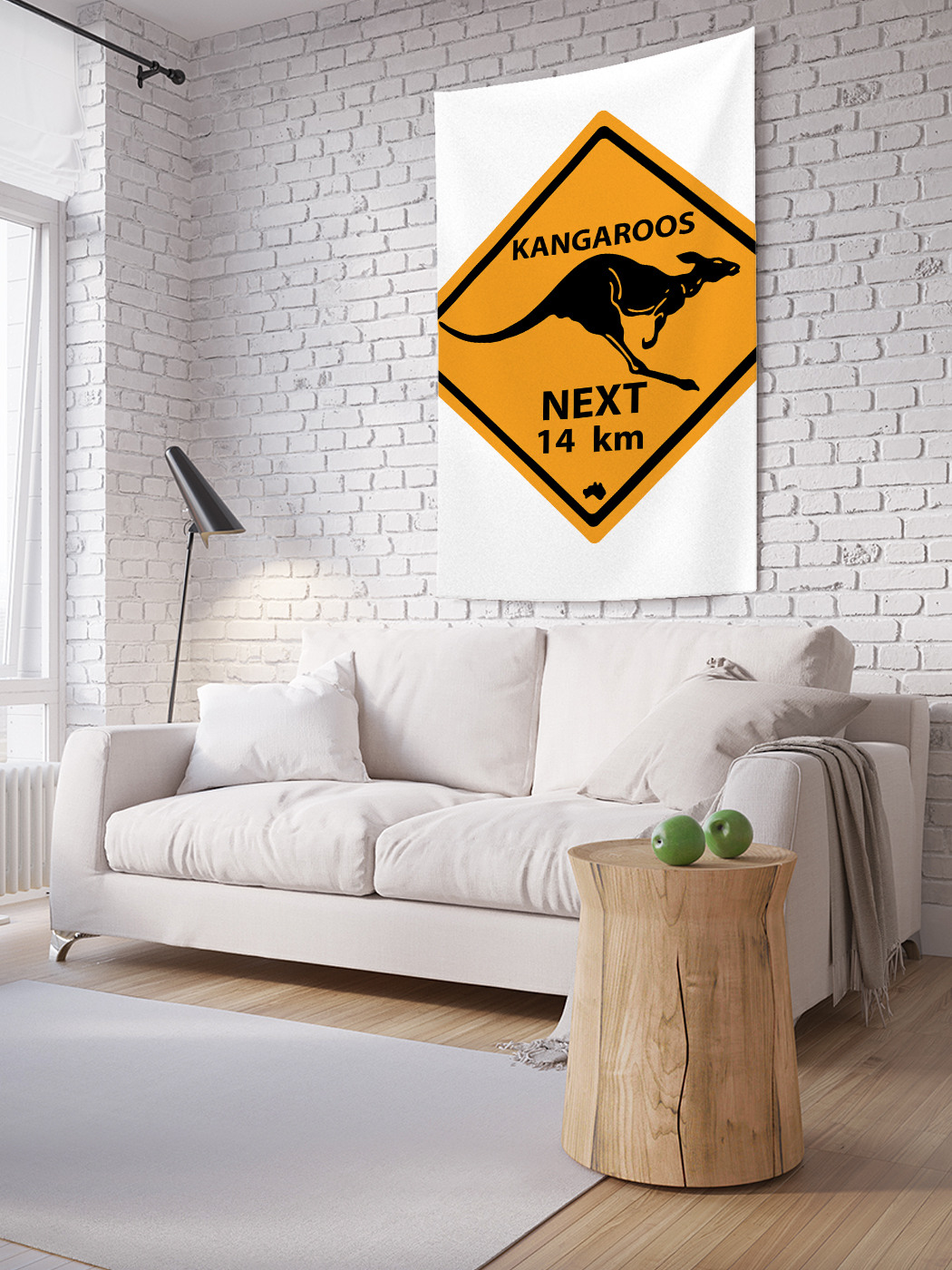

Вертикальное фотопанно на стену JoyArty Указатель Кенгуру 14 км 150x200 см, Указатель Кенгуру 14 км