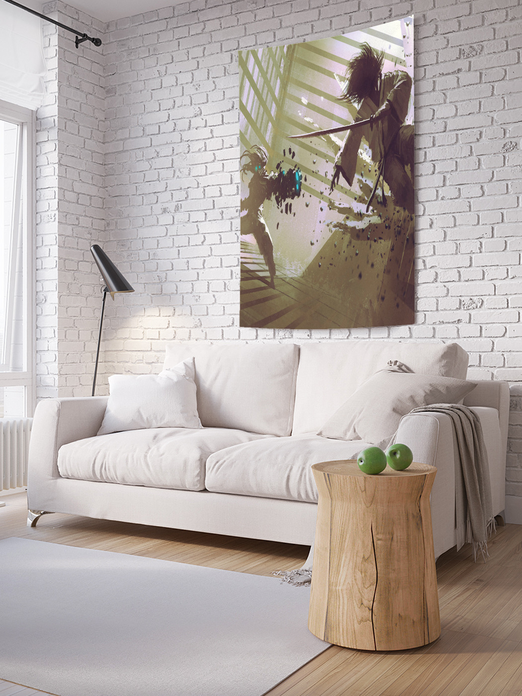 

Вертикальное фотопанно на стену JoyArty Бой самурая 150x200 см, Бой самурая