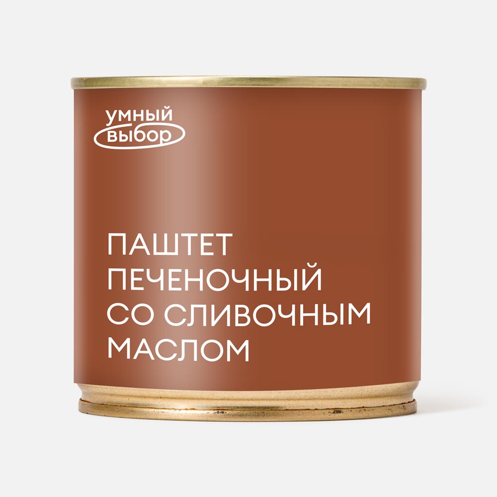 

Паштет Умный выбор печёночный, со сливочным маслом, 250 г