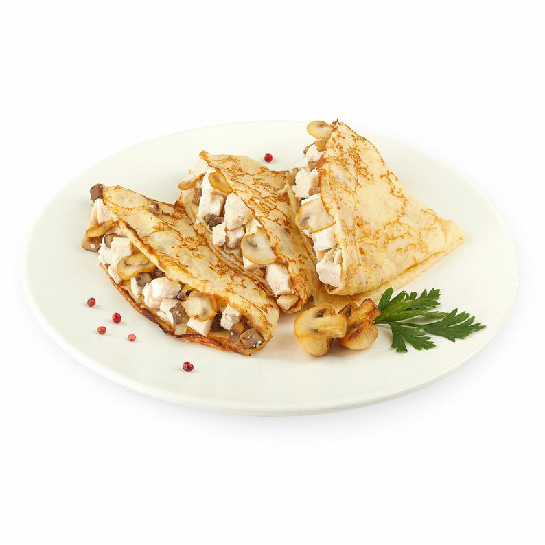

Блины Шеф Перекрёсток с курицей и грибами 160 г