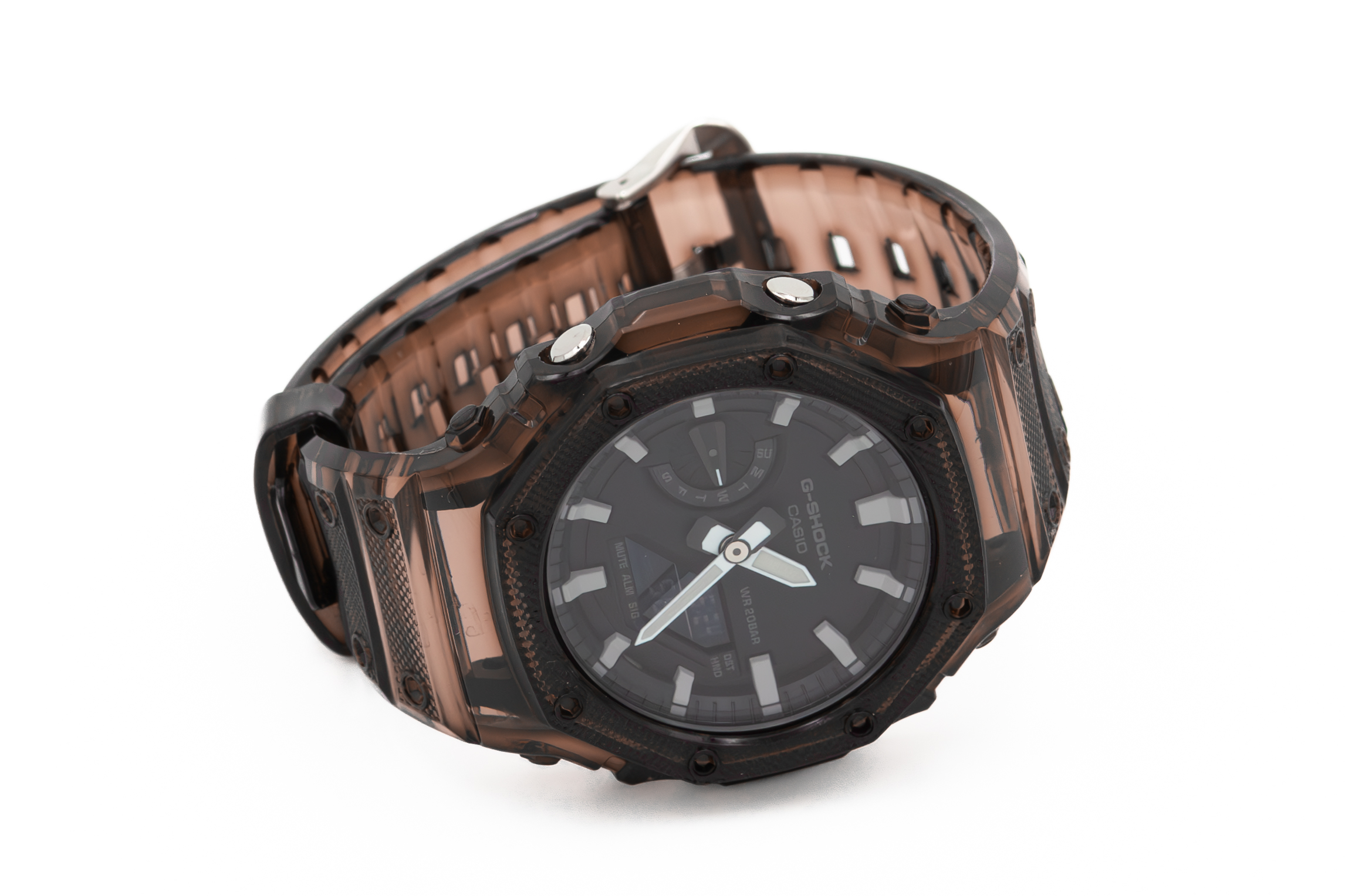 

Ремешок с корпусом мужской Watch Band Ga-2100_mode5 черный/прозрачный, Прозрачный;черный, ga-2100_mode5
