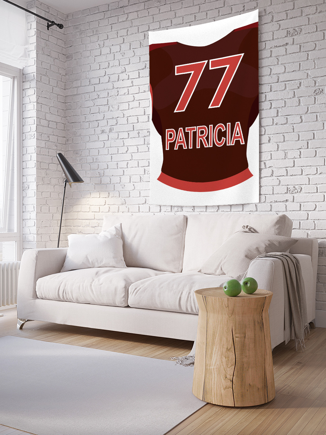 фото Вертикальное фотопанно на стену joyarty "футболка патриция 77", 150x200 см