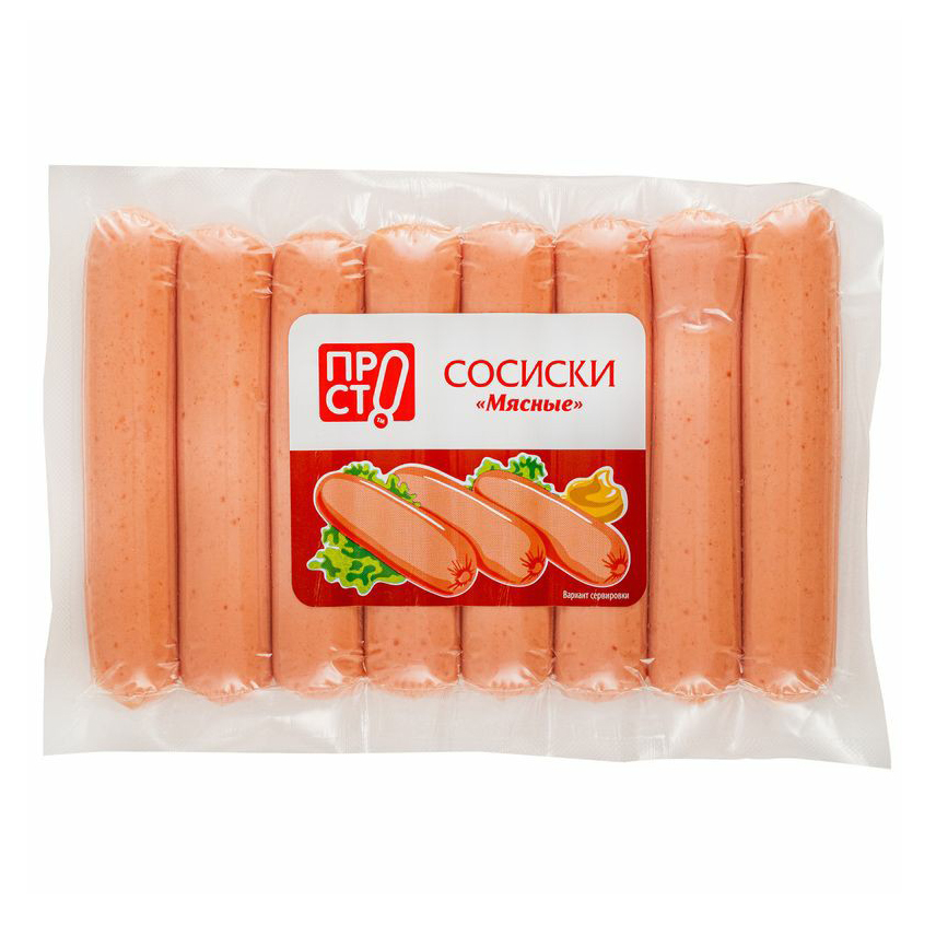 

Сосиски вареные Просто Мясные 400 г