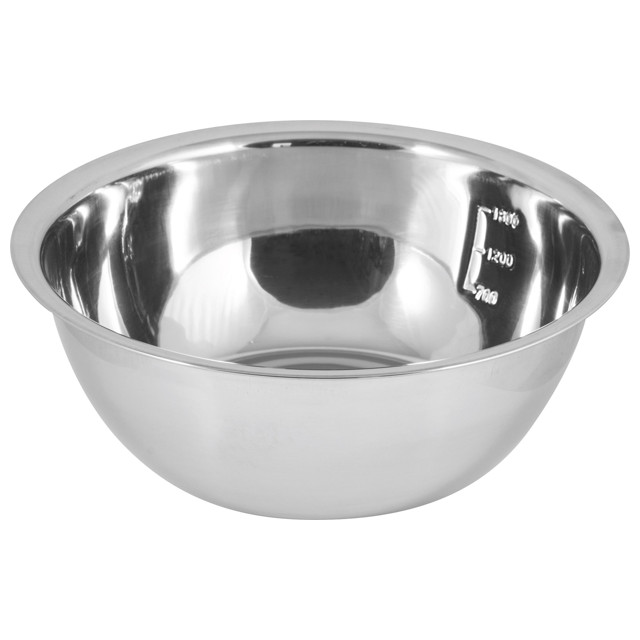 фото Миска mallony bowl-roll-24, объем 2,5 л, из нерж стали, зеркальная полировка, диа 24 см