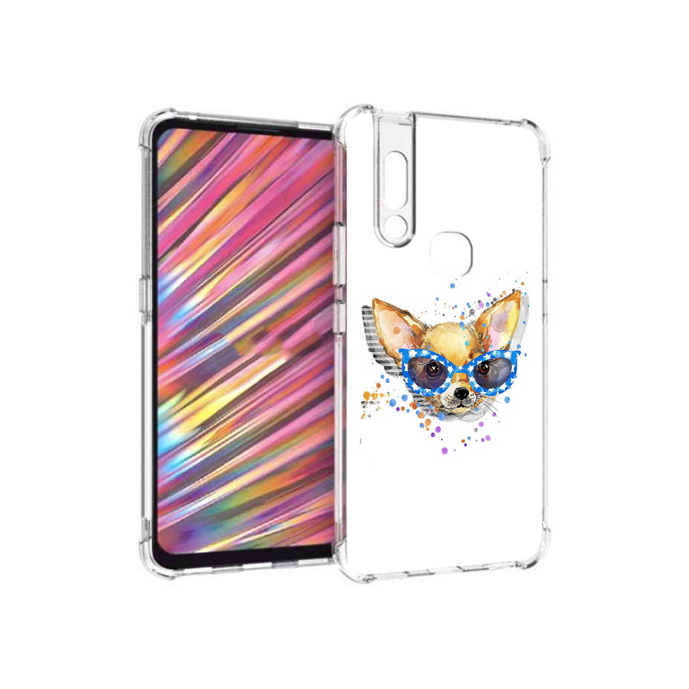 

Чехол MyPads Tocco для Vivo V15 чихуа-хуа в очках (PT127905.397.691), Прозрачный, Tocco