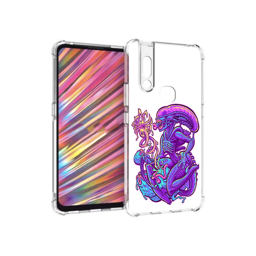 

Чехол MyPads Tocco для Vivo V15 чужой фиолетовый цвет (PT127905.397.693), Прозрачный, Tocco